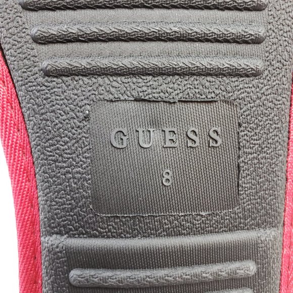 GUESS Men's Slip-On Slippers Red Black White Gray Size 8 - Picture 4 of 5